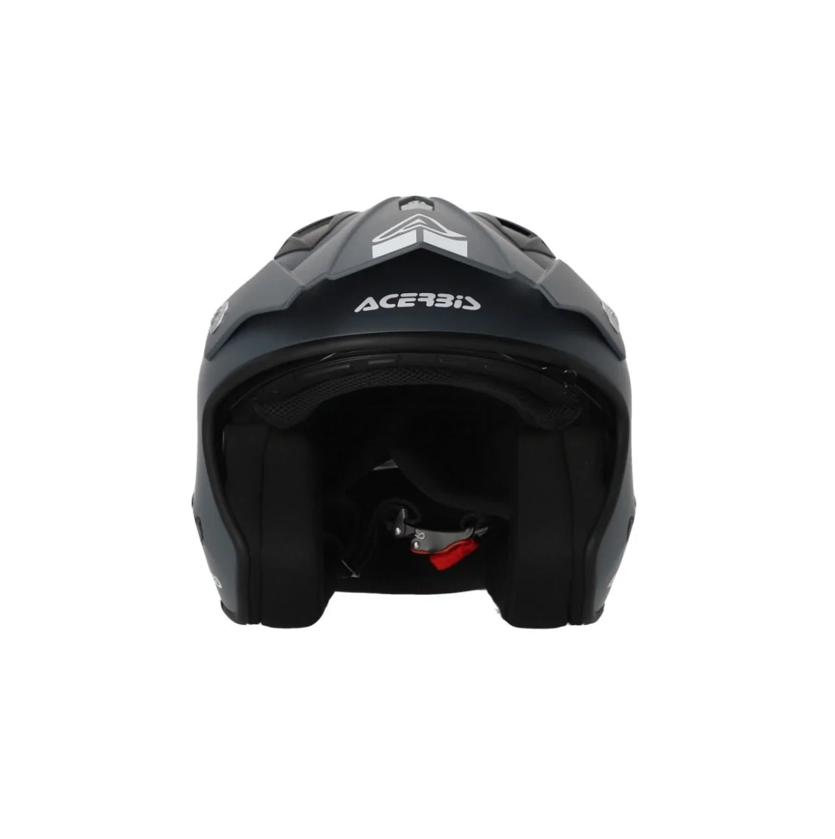 Acerbis Jet Aria Helmet with Sun Visor [Grey] - Image 3