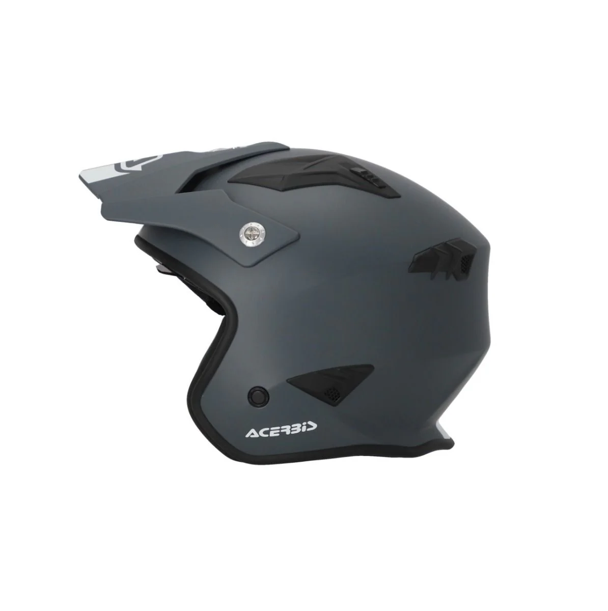 Acerbis Jet Aria Helmet with Sun Visor [Grey] - Image 6